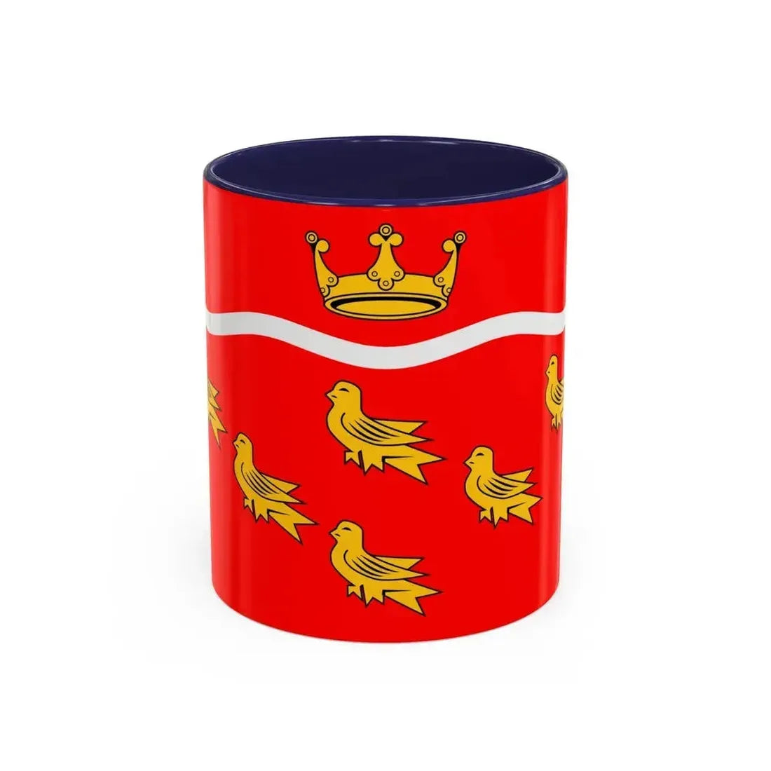 Flag of East Sussex UK - Accent Coffee Mug 11oz Navy - Go Mug Yourself