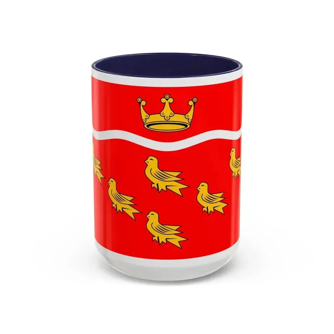 Flag of East Sussex UK - Accent Coffee Mug 15oz Navy - Go Mug Yourself