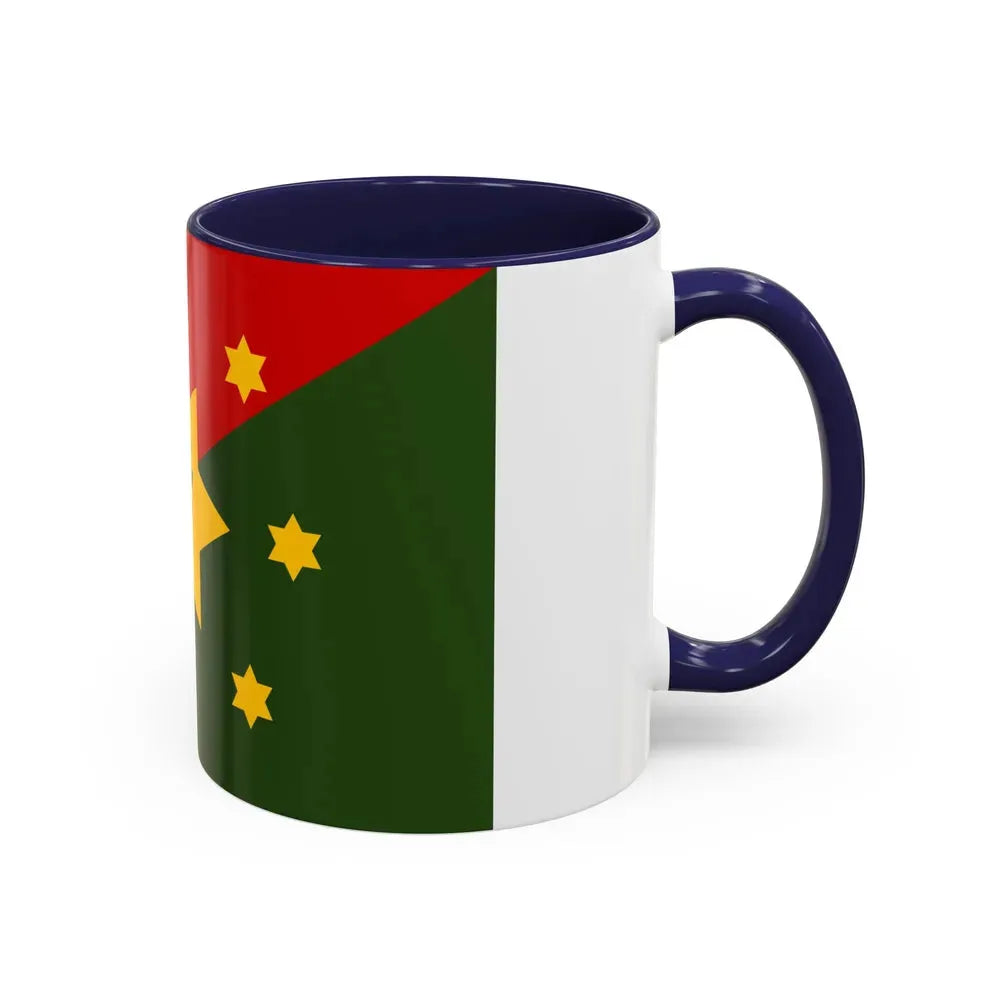 Flag of Eastern Highlands Papa New Guinea - Accent Coffee Mug - Go Mug Yourself