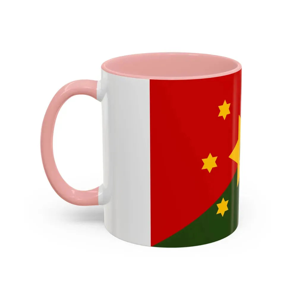Flag of Eastern Highlands Papa New Guinea - Accent Coffee Mug - Go Mug Yourself