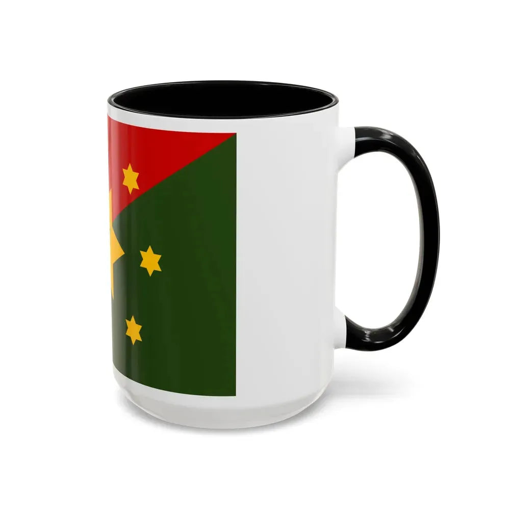 Flag of Eastern Highlands Papa New Guinea - Accent Coffee Mug - Go Mug Yourself
