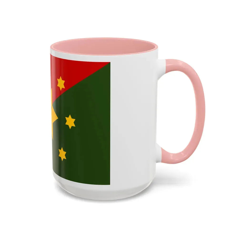 Flag of Eastern Highlands Papa New Guinea - Accent Coffee Mug - Go Mug Yourself
