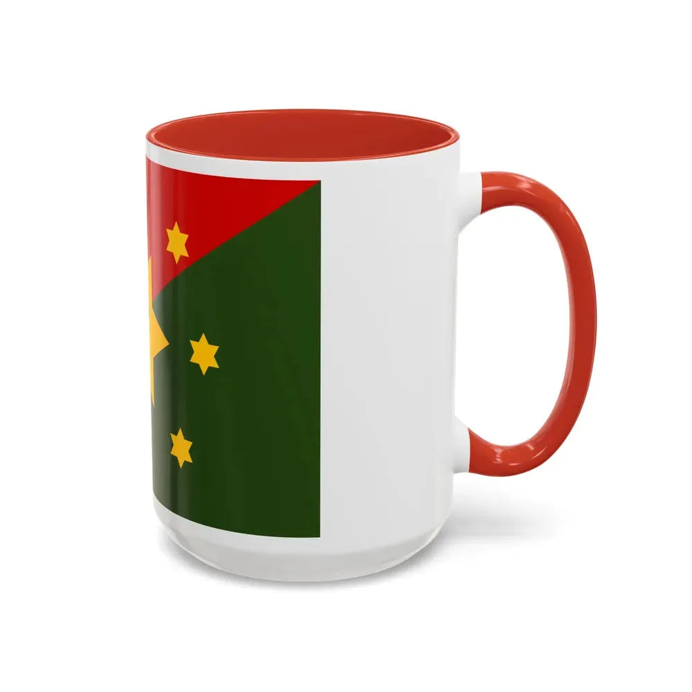 Flag of Eastern Highlands Papa New Guinea - Accent Coffee Mug - Go Mug Yourself