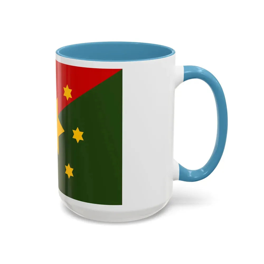 Flag of Eastern Highlands Papa New Guinea - Accent Coffee Mug - Go Mug Yourself