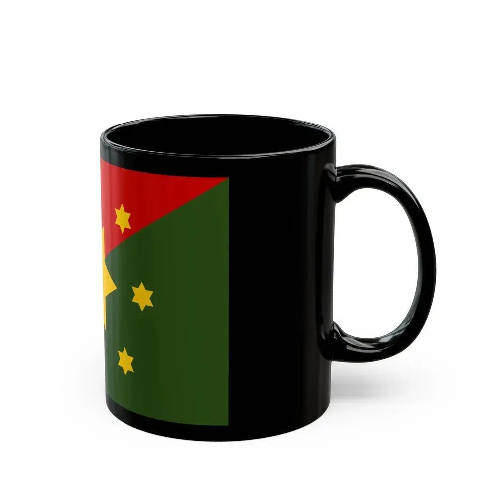 Flag of Eastern Highlands Papa New Guinea - Black Coffee Mug - Go Mug Yourself