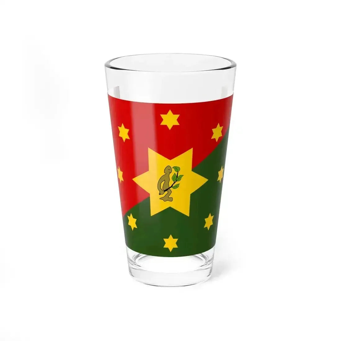 Flag of Eastern Highlands Papa New Guinea - Pint Glass 16oz 16oz - Go Mug Yourself