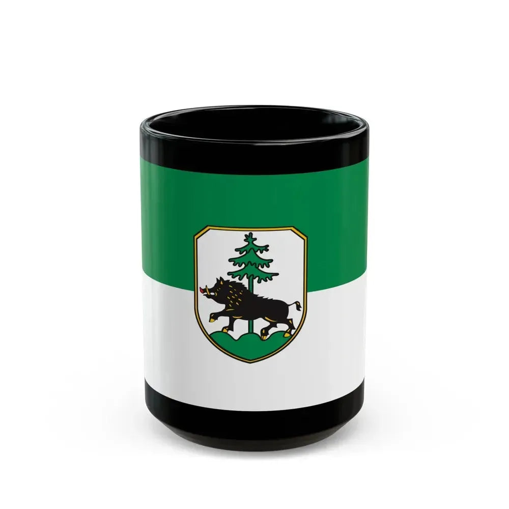 Flag of Ebersberg Germany - Black Coffee Mug 15oz - Go Mug Yourself