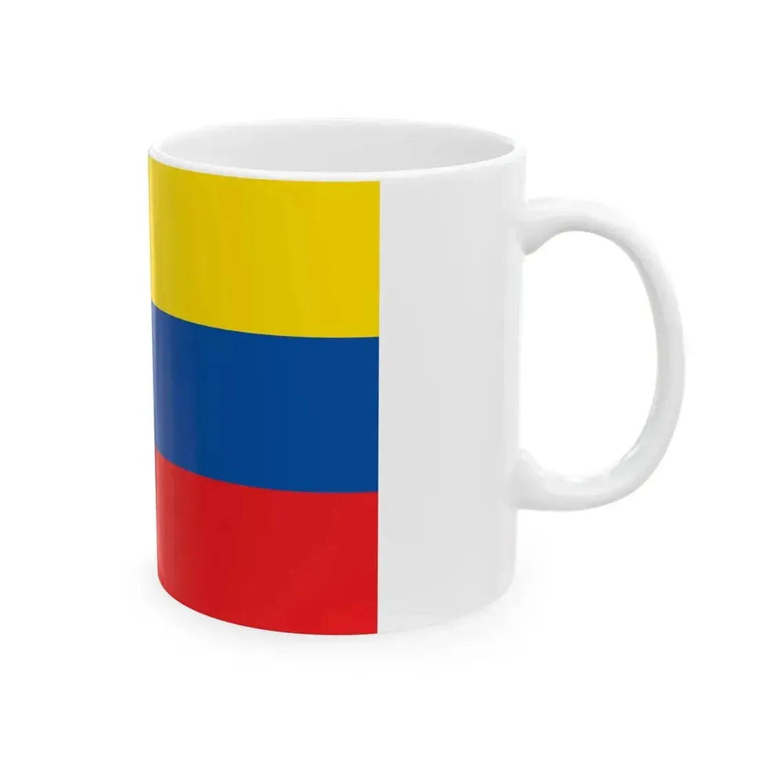 Flag of Ecuador 1835-1845 (Ecuador) White Coffee Mug - Go Mug Yourself