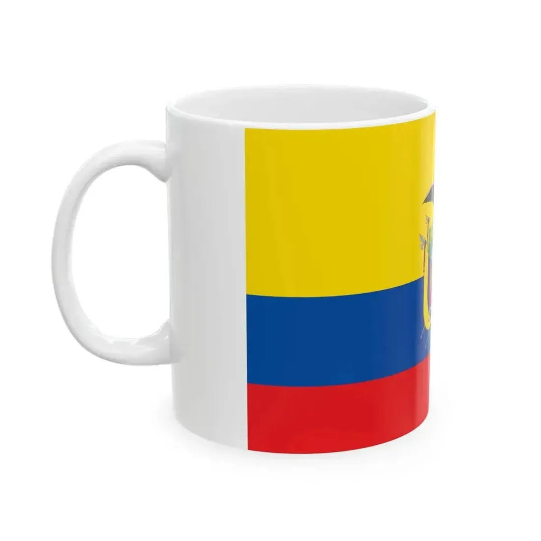 Flag of Ecuador (Ecuador) White Coffee Mug - Go Mug Yourself