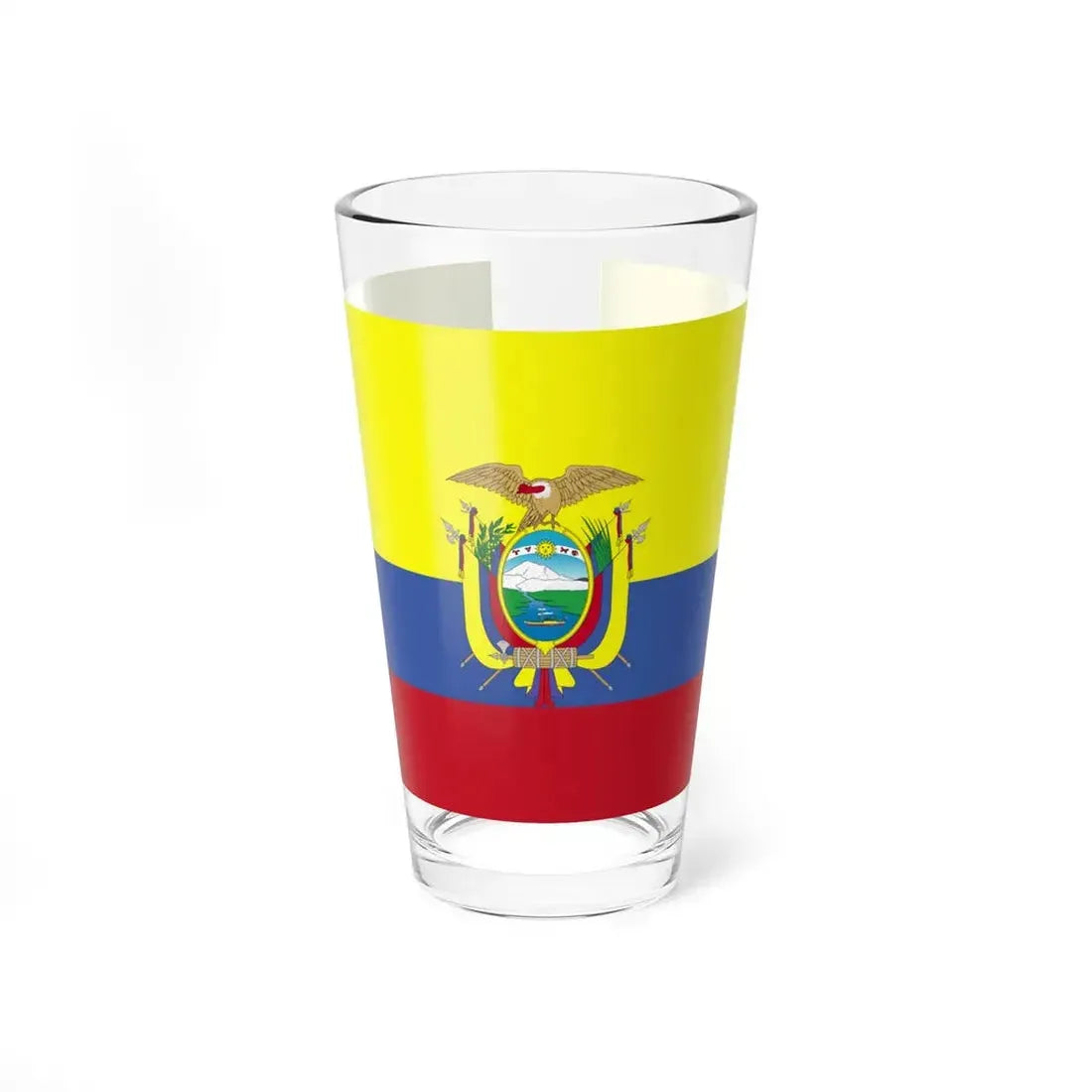 Flag of Ecuador WFB 2004 (Ecuador) Pint Glass 16oz 16oz - Go Mug Yourself