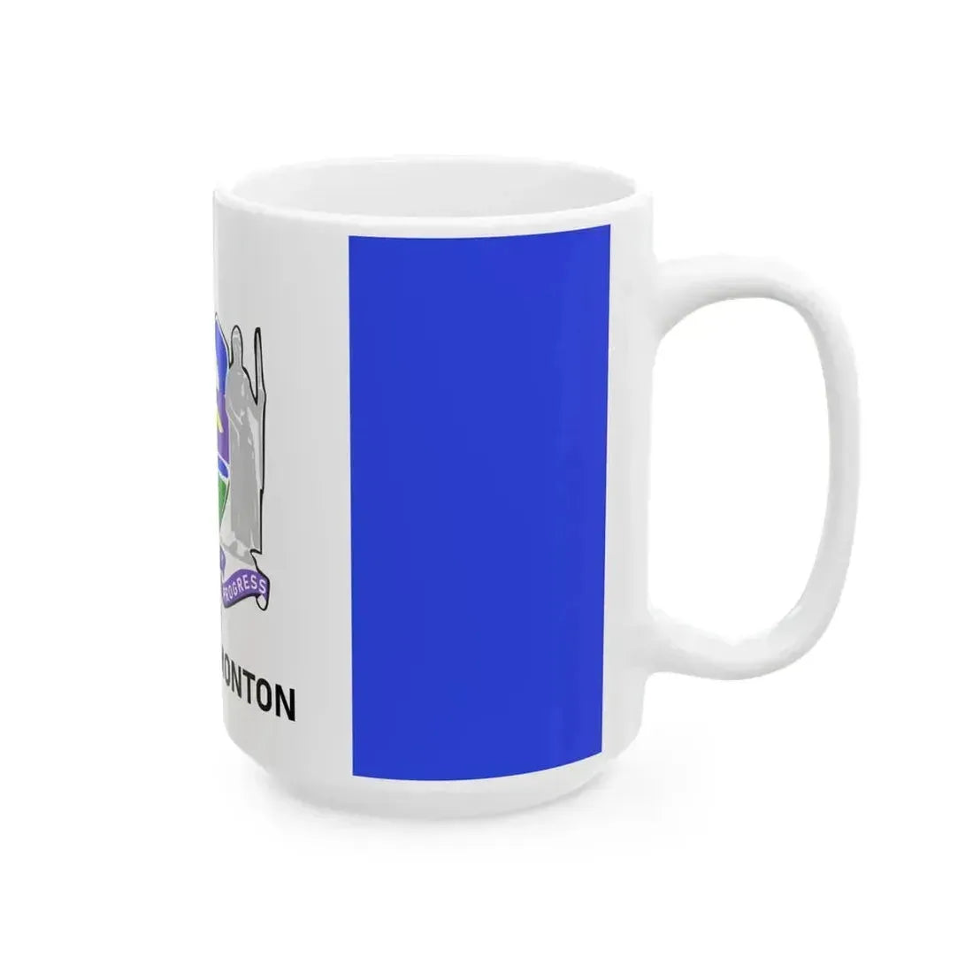 Flag of Edmonton 1966-1986 (Canada) White Coffee Mug - Go Mug Yourself