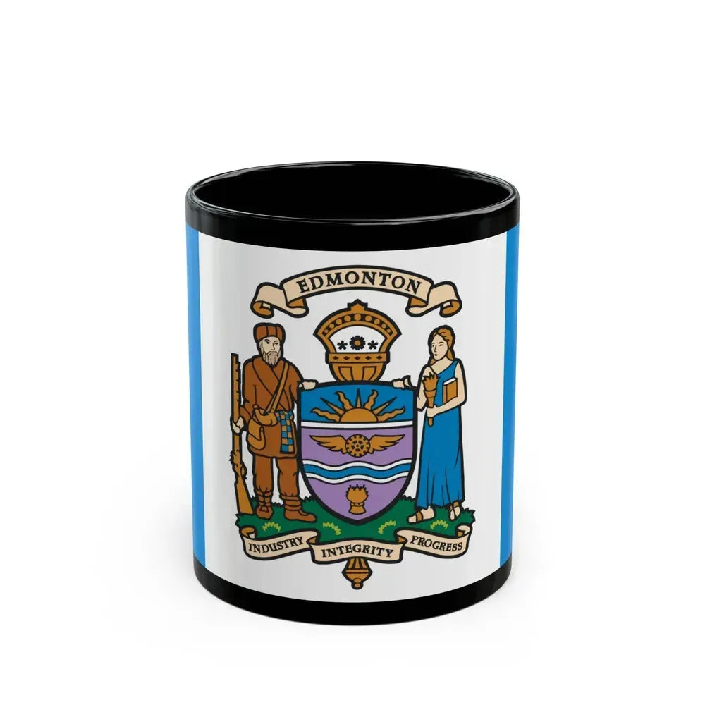 Flag of Edmonton Canada - Black Coffee Mug 11oz - Go Mug Yourself