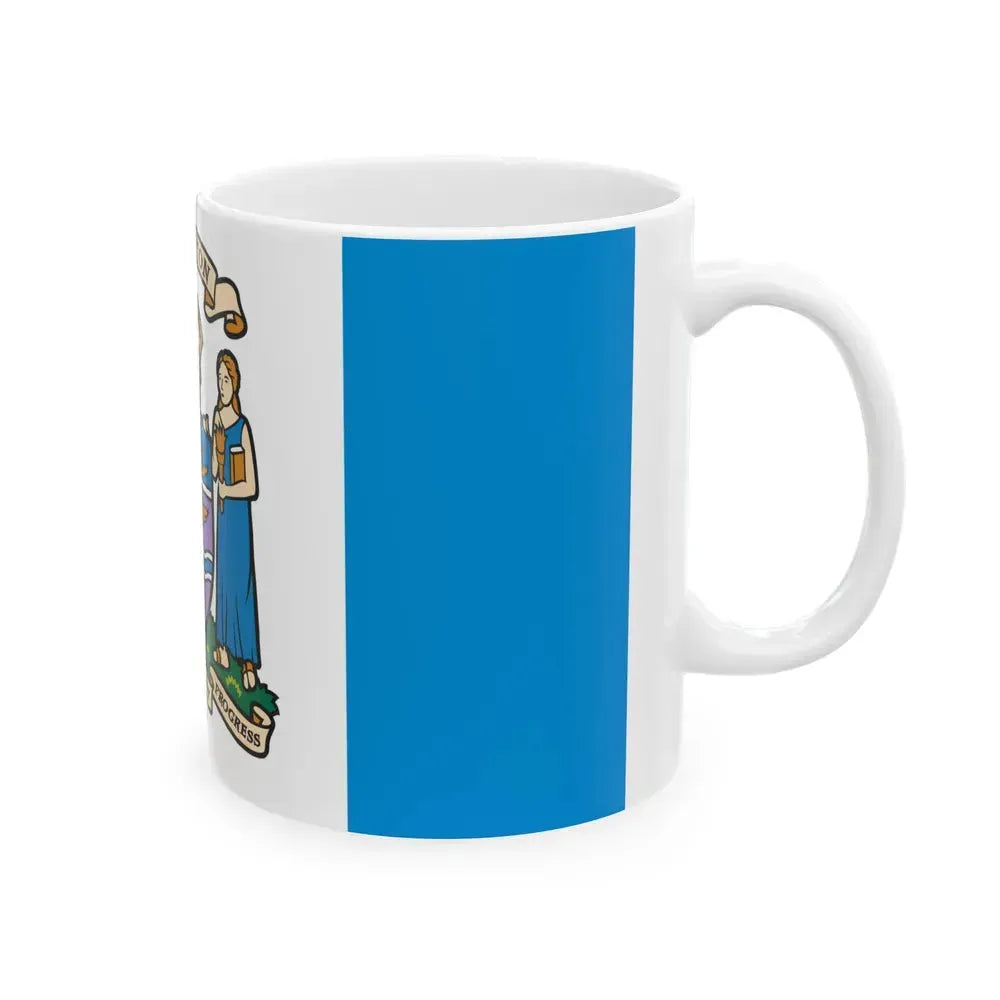 Flag of Edmonton Canada - White Coffee Mug - Go Mug Yourself