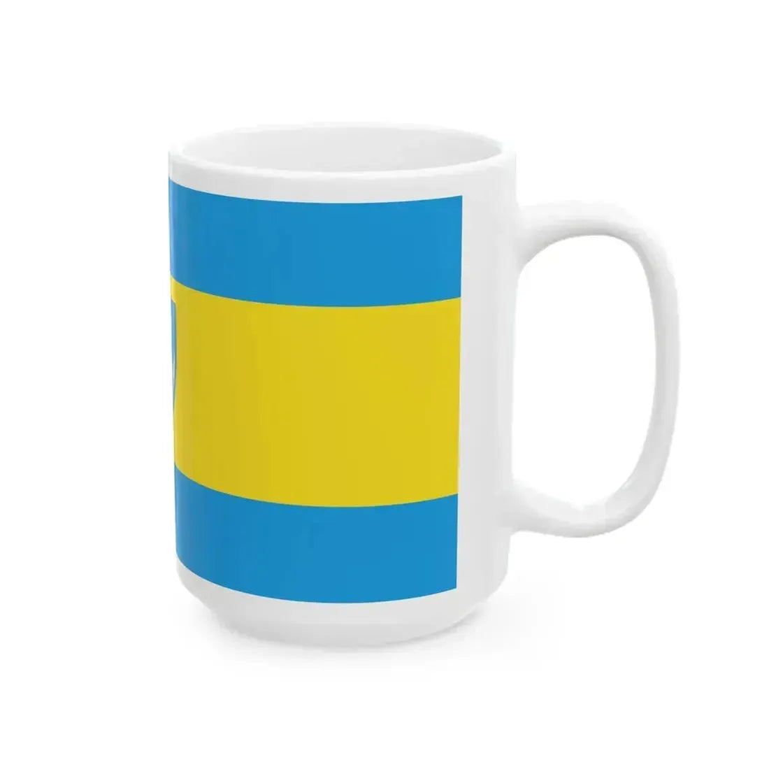 Flag of Egyhazasdengeleg (Hungary) White Coffee Mug - Go Mug Yourself