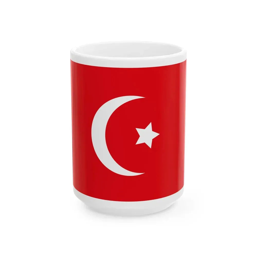 Flag of Egypt 1844-1867 (Egypt) White Coffee Mug 15oz - Go Mug Yourself
