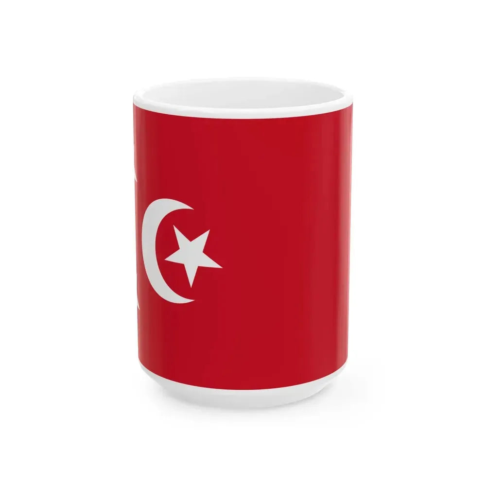 Flag of Egypt 1882-1922 (Egypt) White Coffee Mug 15oz - Go Mug Yourself