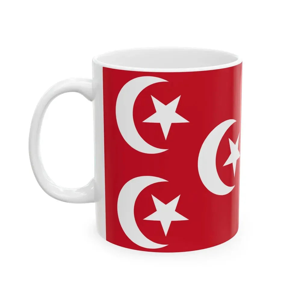 Flag of Egypt 1882-1922 (Egypt) White Coffee Mug - Go Mug Yourself