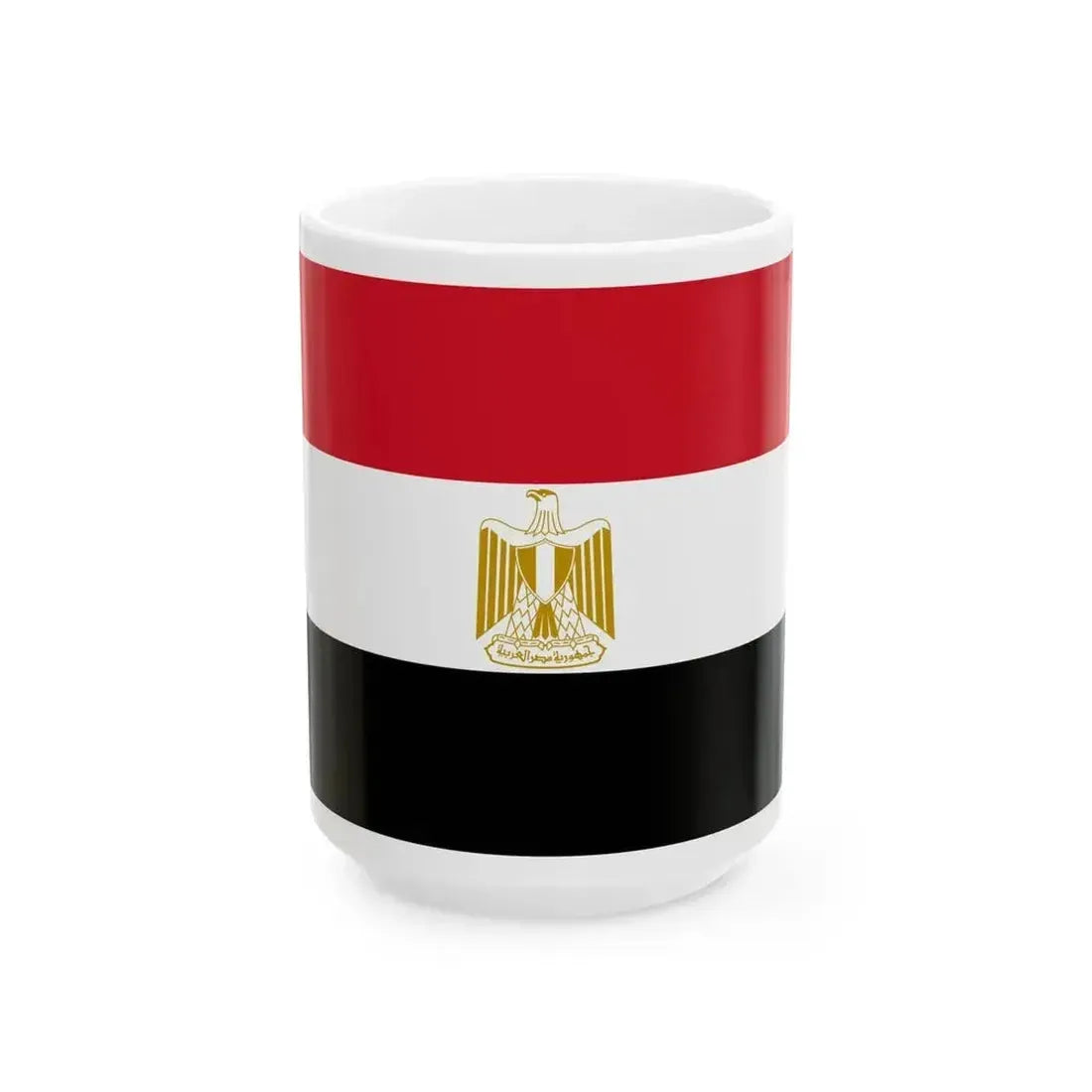 Flag of Egypt (Egypt) White Coffee Mug 15oz - Go Mug Yourself