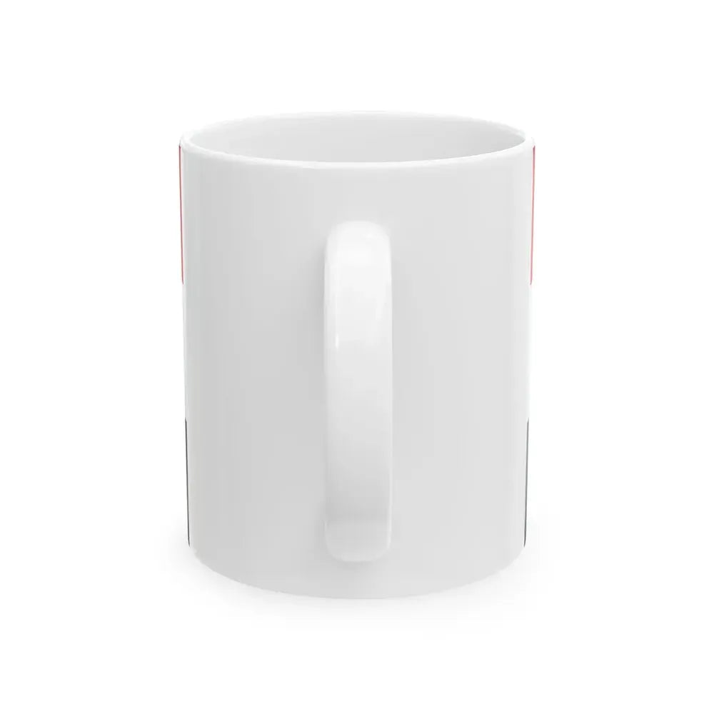 Flag of Egypt without eagle (Egypt) White Coffee Mug - Go Mug Yourself