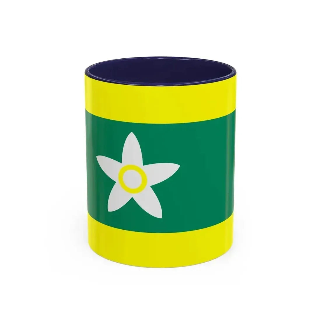 Flag of Ehime Prefecture Japan - Accent Coffee Mug 11oz Navy - Go Mug Yourself
