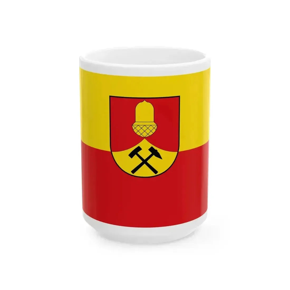 Flag of Eichelhardt (Germany) White Coffee Mug 15oz - Go Mug Yourself