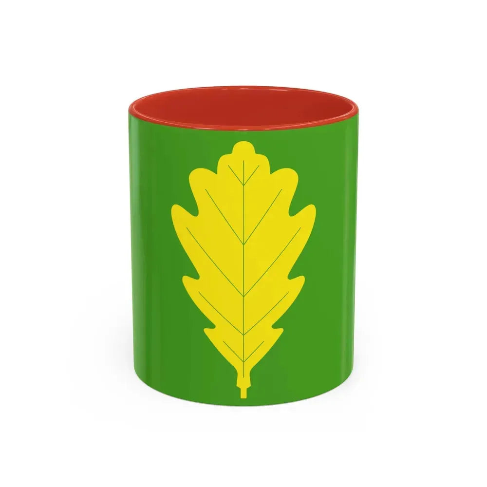 Flag of Eigersund Rogaland Norway - Accent Coffee Mug 11oz Red - Go Mug Yourself