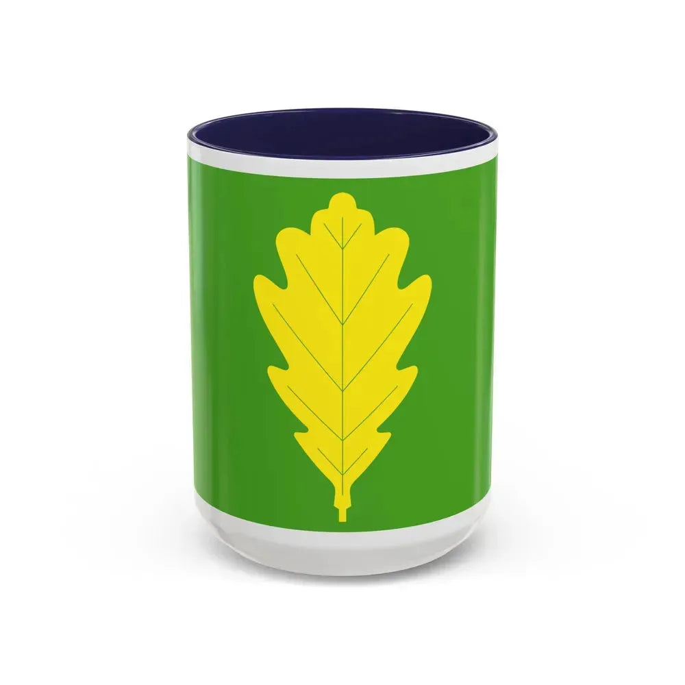 Flag of Eigersund Rogaland Norway - Accent Coffee Mug 15oz Navy - Go Mug Yourself