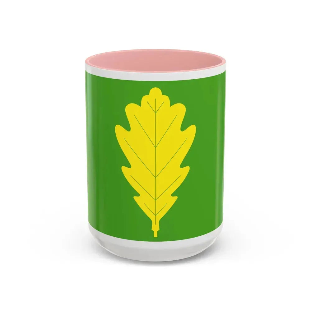 Flag of Eigersund Rogaland Norway - Accent Coffee Mug 15oz Pink - Go Mug Yourself