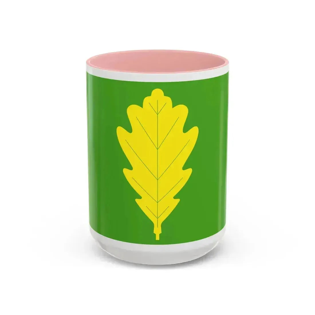 Flag of Eigersund Rogaland Norway - Accent Coffee Mug 15oz Pink - Go Mug Yourself