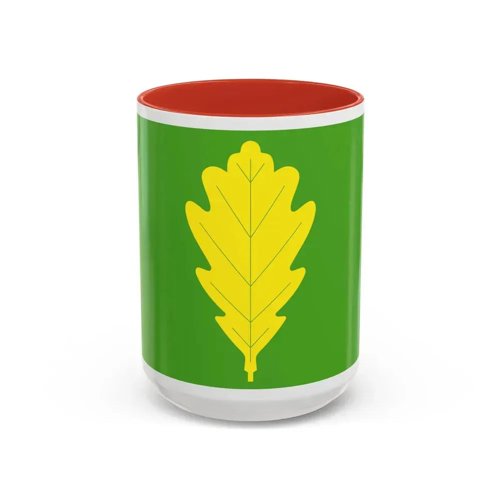 Flag of Eigersund Rogaland Norway - Accent Coffee Mug 15oz Red - Go Mug Yourself