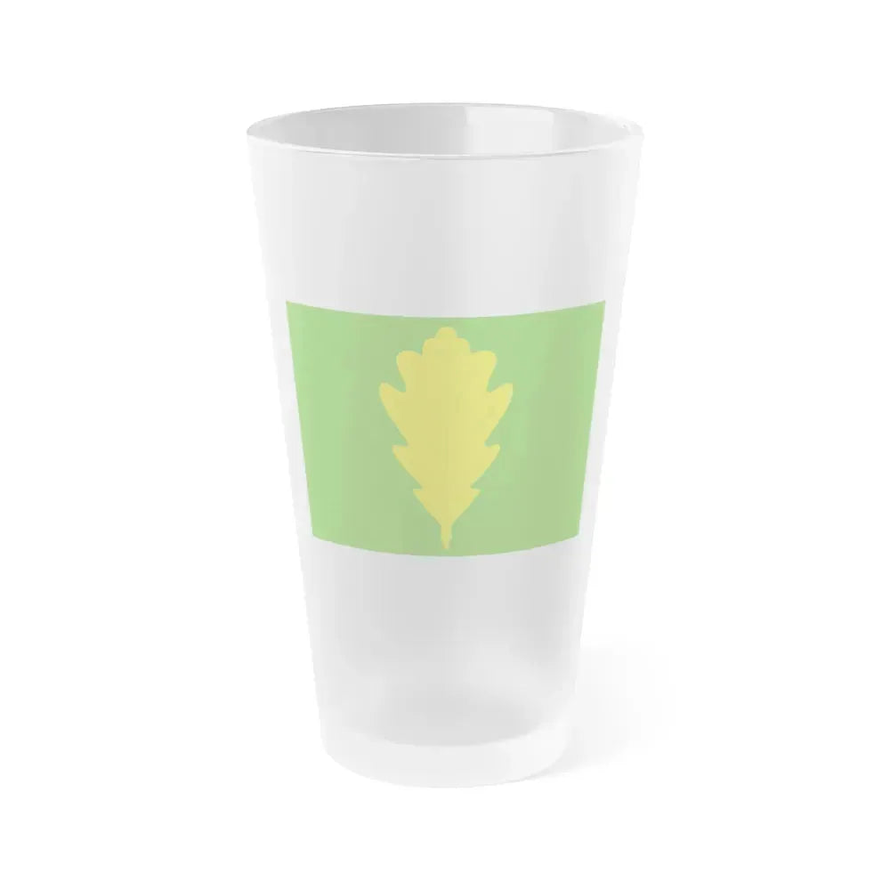 Flag of Eigersund Rogaland Norway - Frosted Pint Glass 16oz 16oz Frosted - Go Mug Yourself