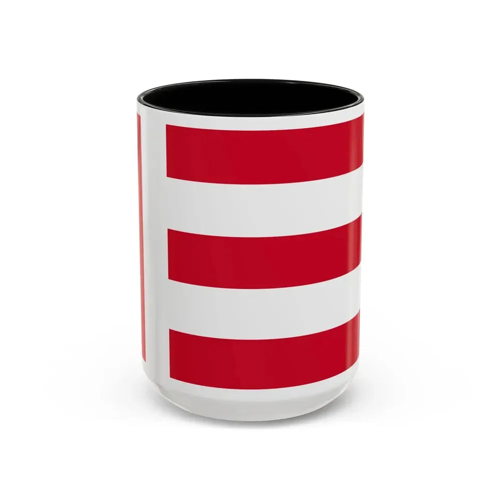Flag of Eindhoven the largest city of the province of North Brabant Netherlands - Accent Coffee Mug 15oz Black - Go Mug Yourself