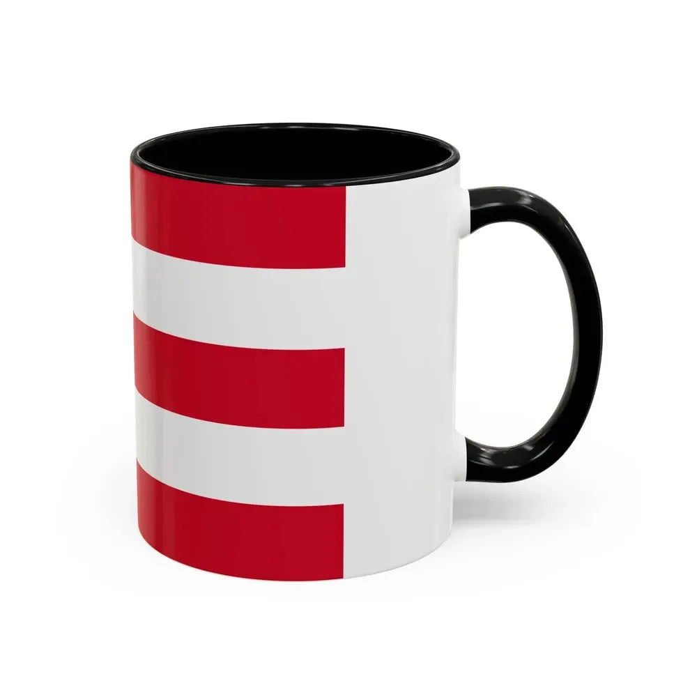 Flag of Eindhoven the largest city of the province of North Brabant Netherlands - Accent Coffee Mug - Go Mug Yourself