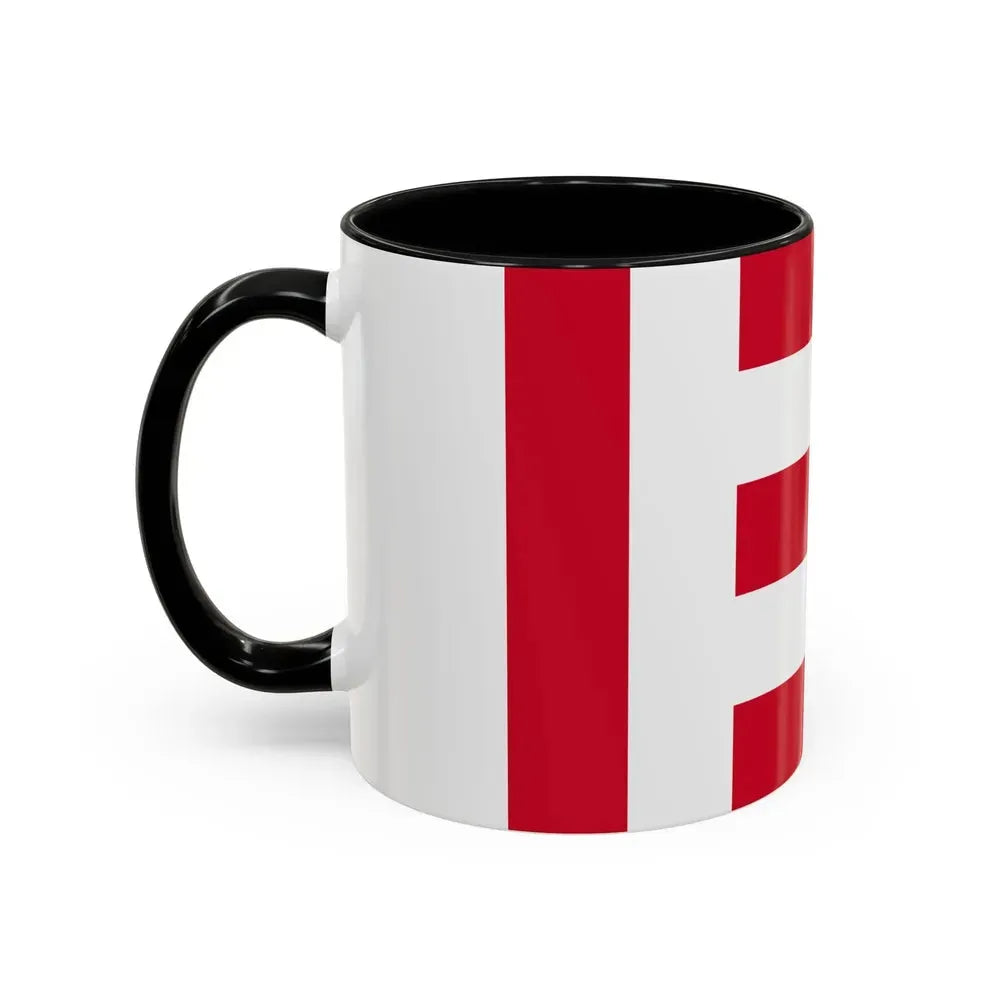 Flag of Eindhoven the largest city of the province of North Brabant Netherlands - Accent Coffee Mug - Go Mug Yourself