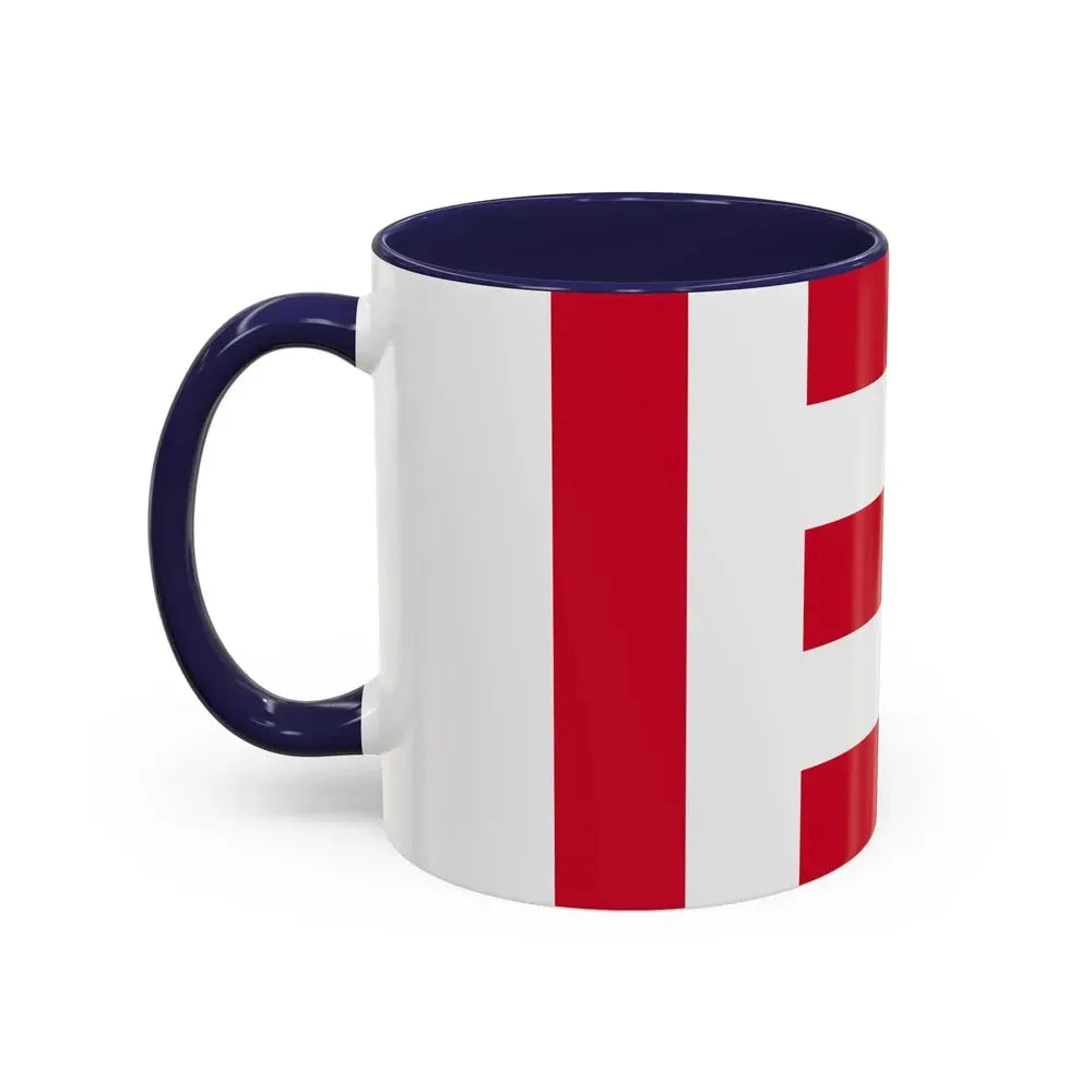 Flag of Eindhoven the largest city of the province of North Brabant Netherlands - Accent Coffee Mug - Go Mug Yourself