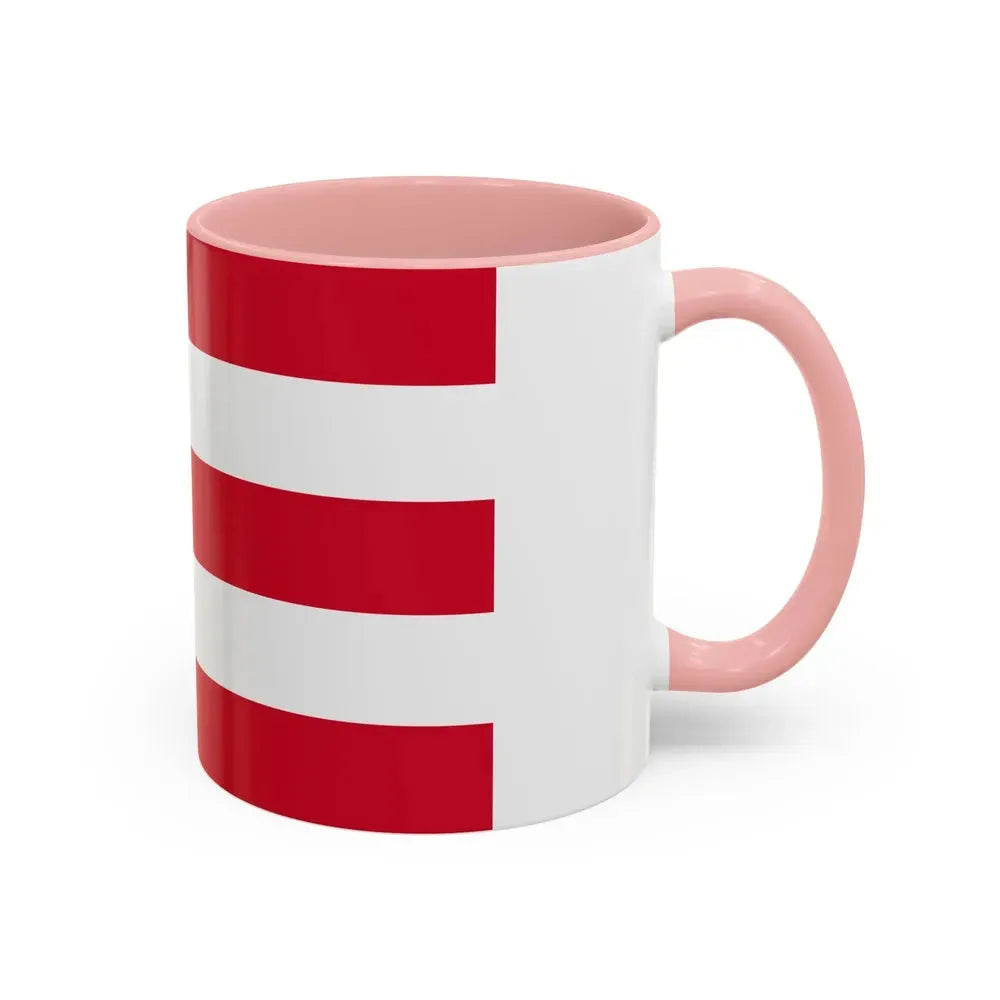 Flag of Eindhoven the largest city of the province of North Brabant Netherlands - Accent Coffee Mug - Go Mug Yourself