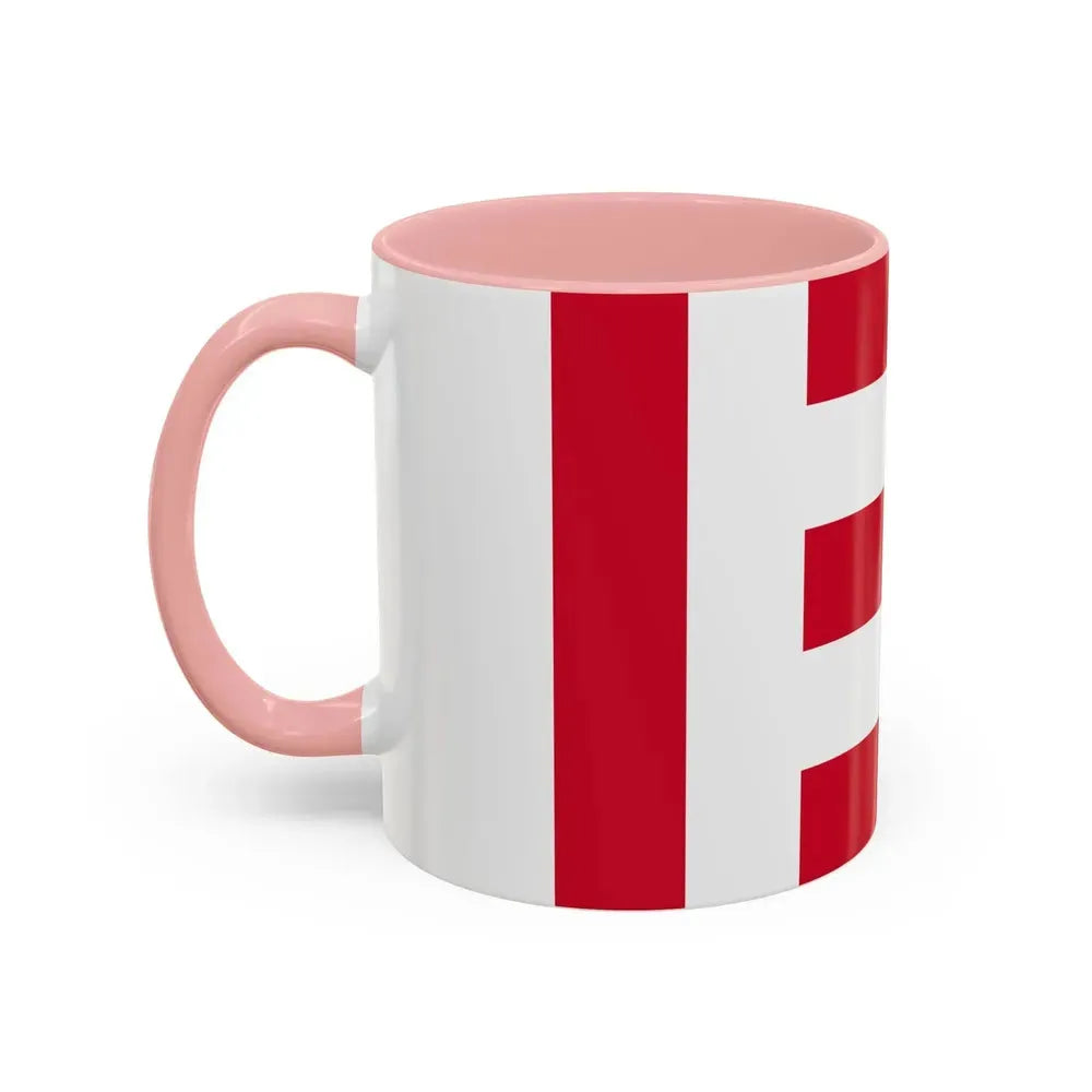 Flag of Eindhoven the largest city of the province of North Brabant Netherlands - Accent Coffee Mug - Go Mug Yourself