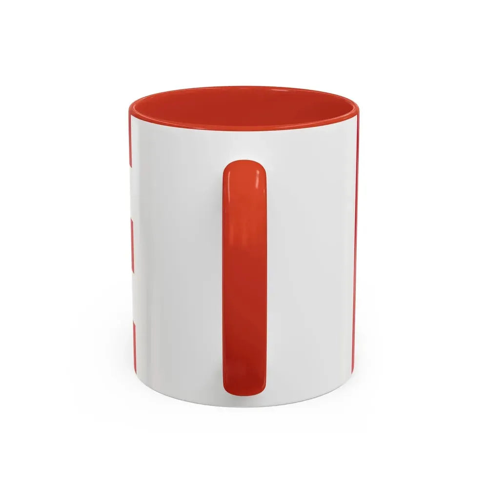 Flag of Eindhoven the largest city of the province of North Brabant Netherlands - Accent Coffee Mug - Go Mug Yourself
