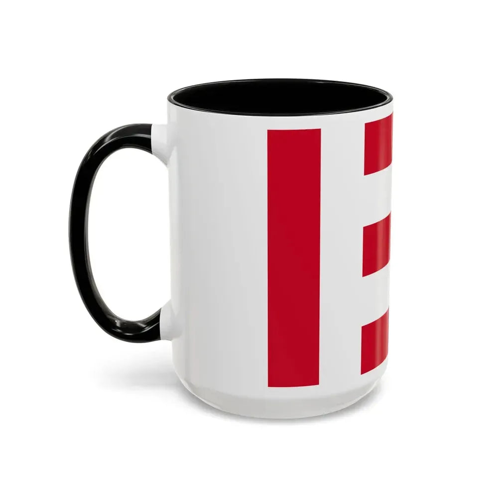 Flag of Eindhoven the largest city of the province of North Brabant Netherlands - Accent Coffee Mug - Go Mug Yourself