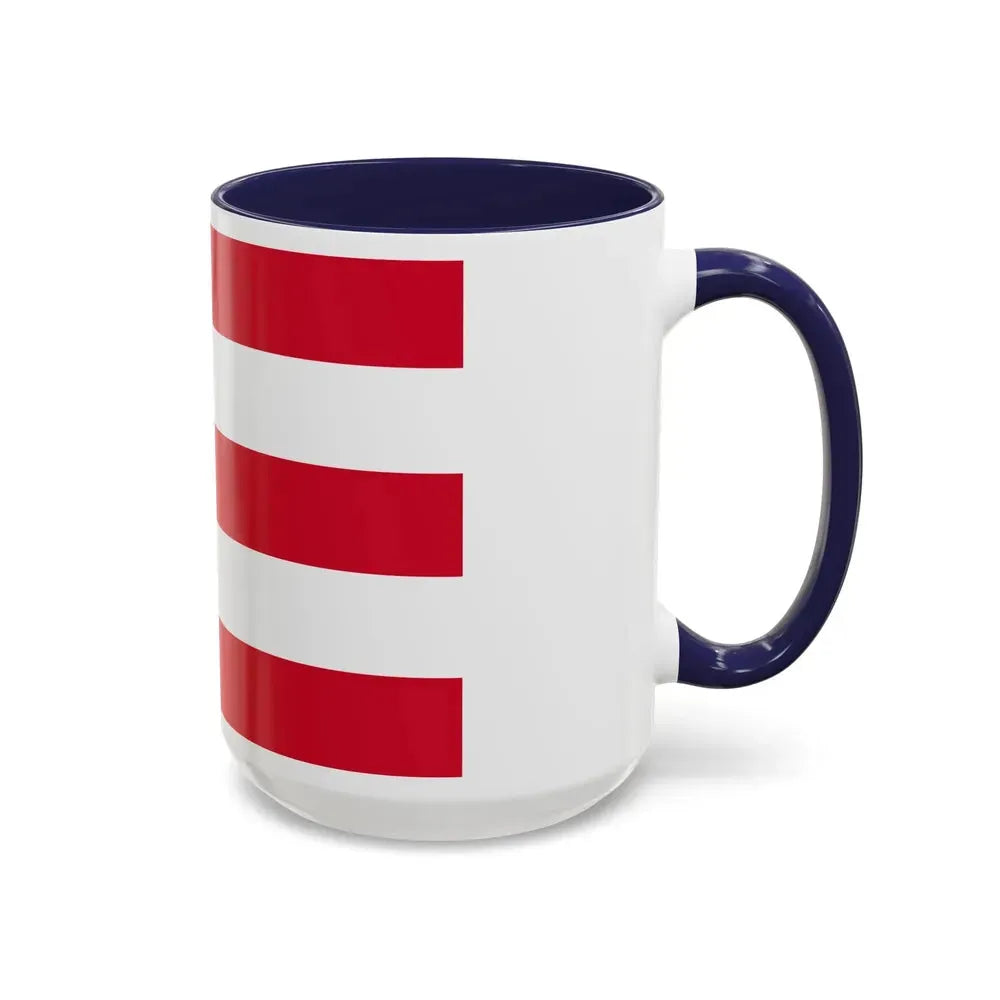 Flag of Eindhoven the largest city of the province of North Brabant Netherlands - Accent Coffee Mug - Go Mug Yourself
