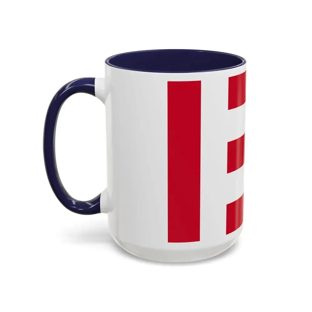 Flag of Eindhoven the largest city of the province of North Brabant Netherlands - Accent Coffee Mug - Go Mug Yourself