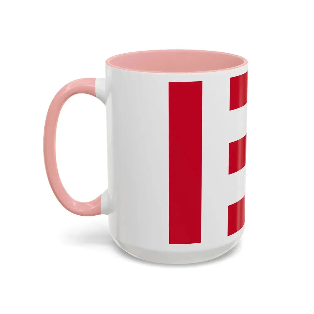 Flag of Eindhoven the largest city of the province of North Brabant Netherlands - Accent Coffee Mug - Go Mug Yourself