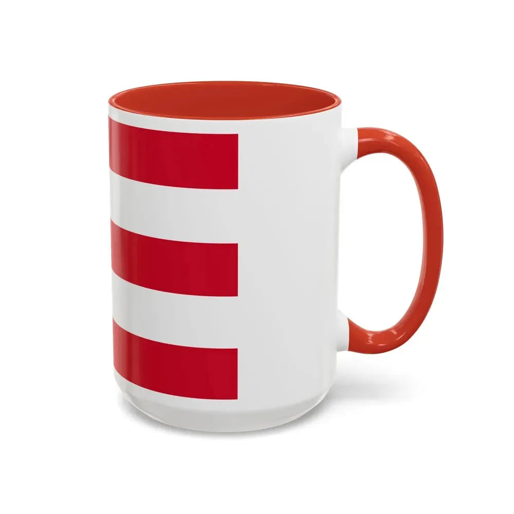 Flag of Eindhoven the largest city of the province of North Brabant Netherlands - Accent Coffee Mug - Go Mug Yourself
