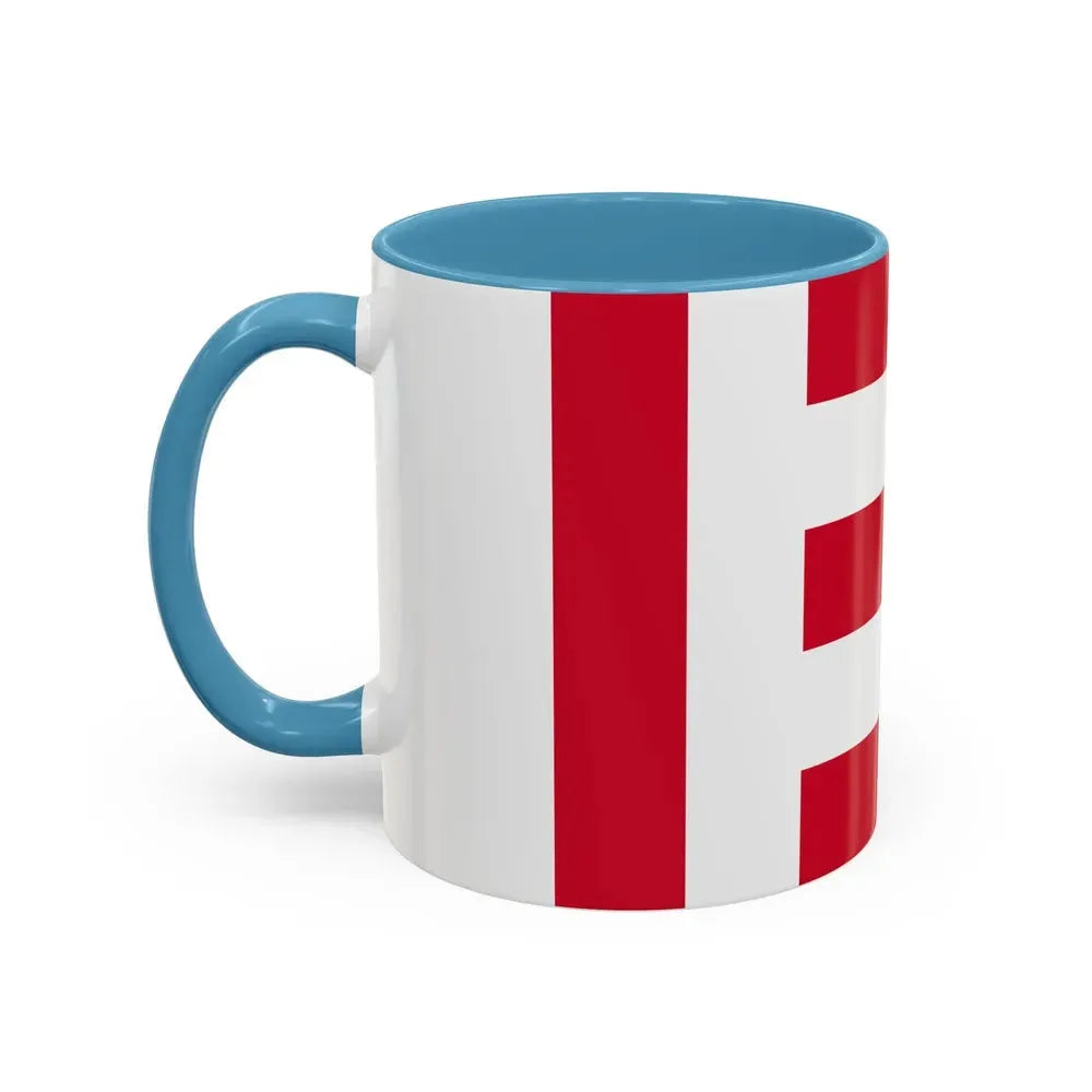 Flag of Eindhoven the largest city of the province of North Brabant Netherlands - Accent Coffee Mug - Go Mug Yourself