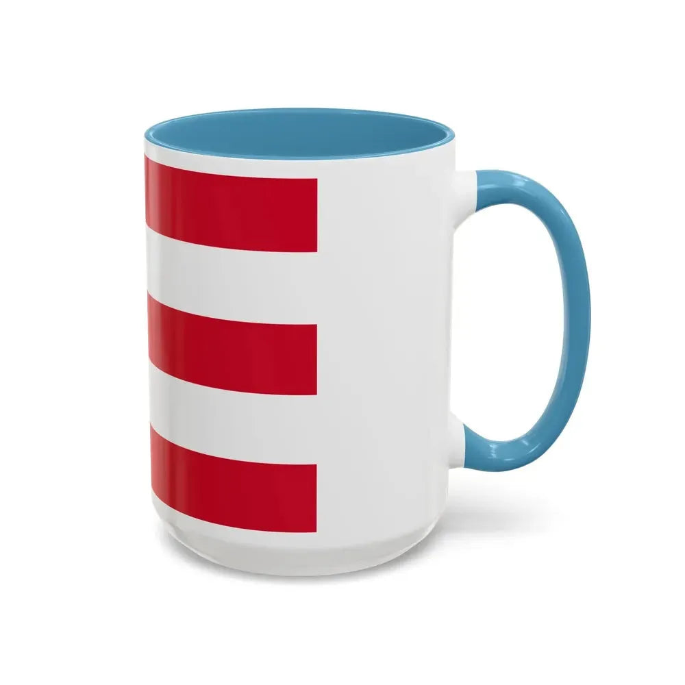 Flag of Eindhoven the largest city of the province of North Brabant Netherlands - Accent Coffee Mug - Go Mug Yourself