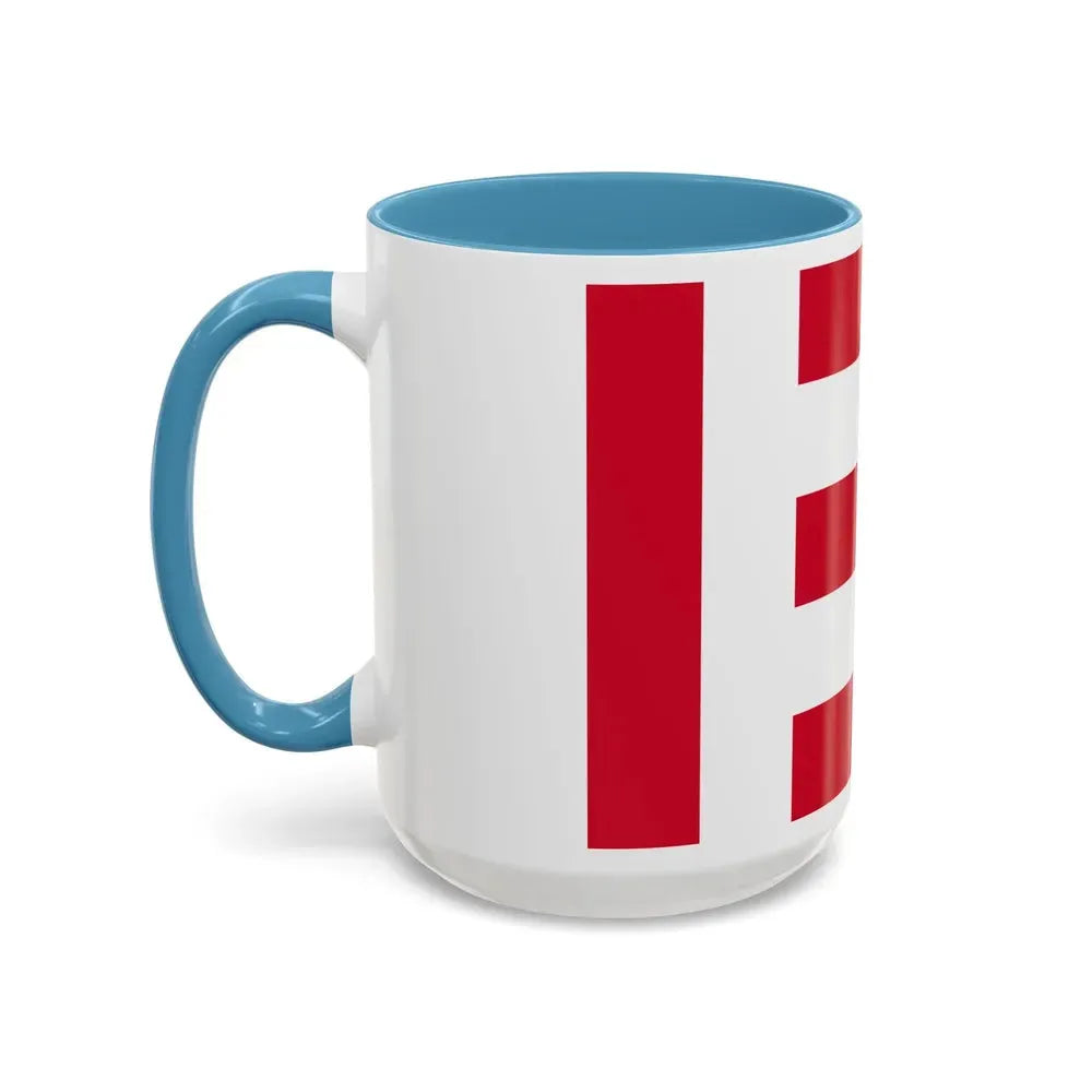Flag of Eindhoven the largest city of the province of North Brabant Netherlands - Accent Coffee Mug - Go Mug Yourself