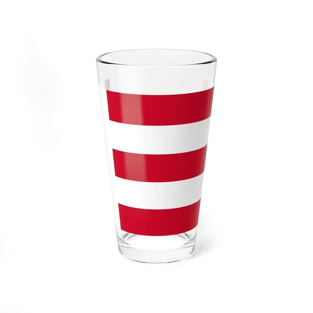 Flag of Eindhoven the largest city of the province of North Brabant Netherlands - Pint Glass 16oz 16oz - Go Mug Yourself