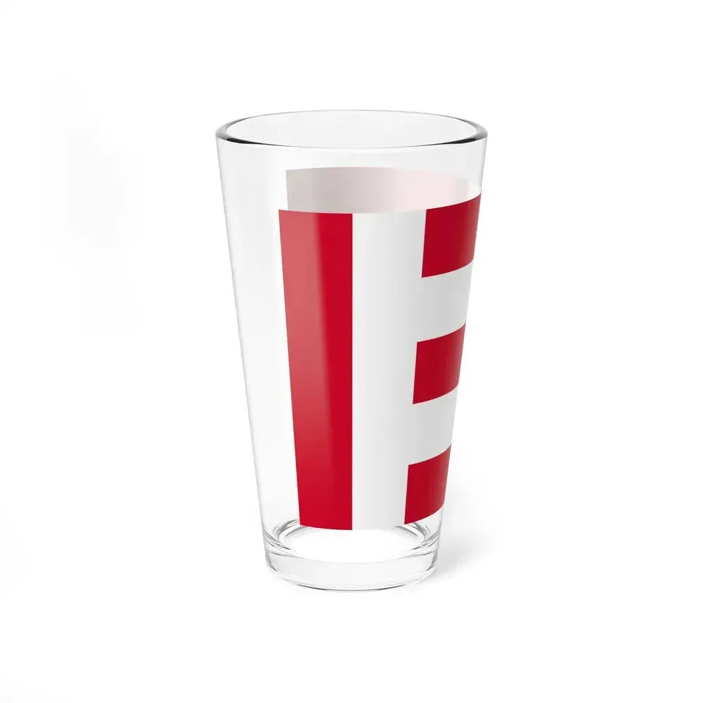 Flag of Eindhoven the largest city of the province of North Brabant Netherlands - Pint Glass 16oz - Go Mug Yourself