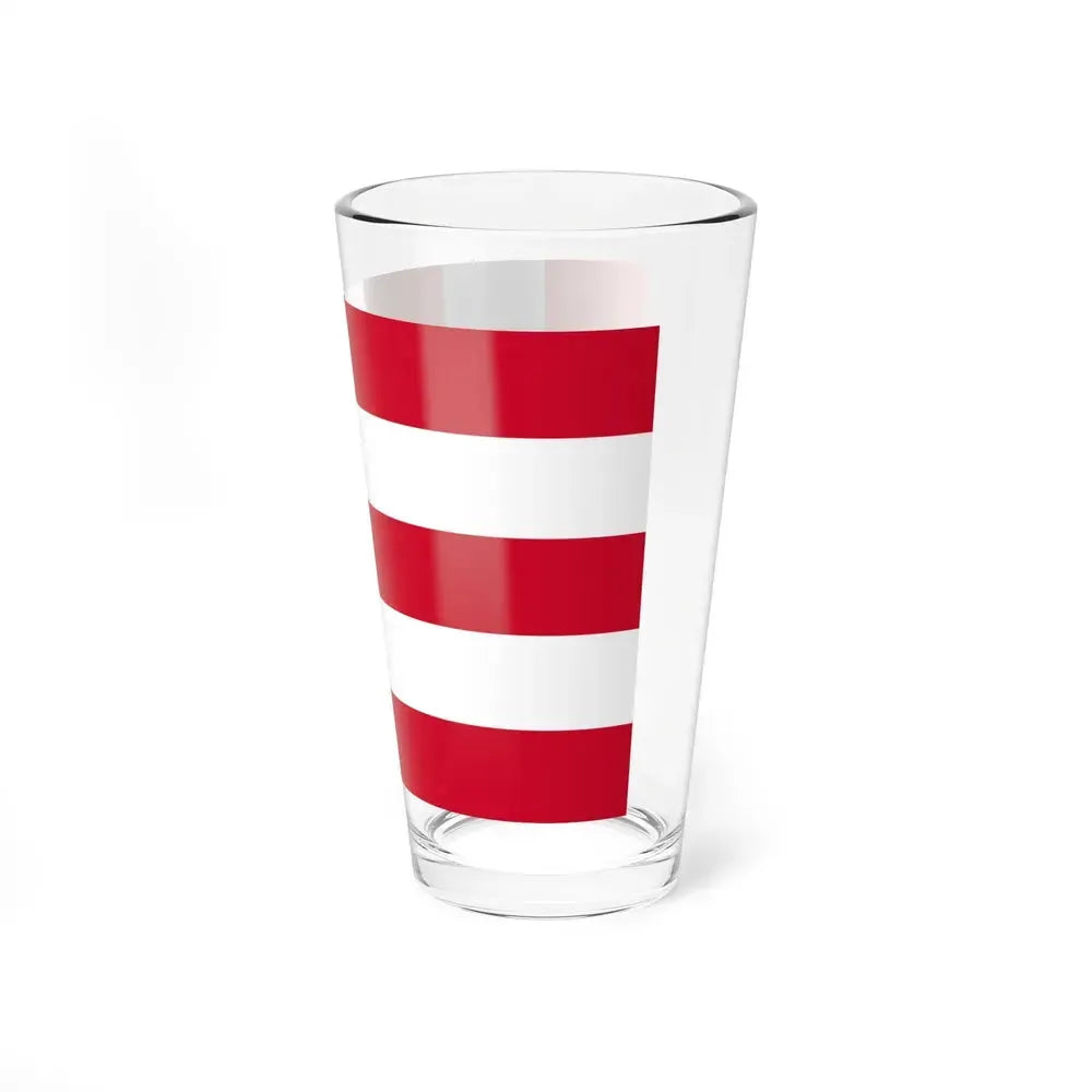 Flag of Eindhoven the largest city of the province of North Brabant Netherlands - Pint Glass 16oz - Go Mug Yourself