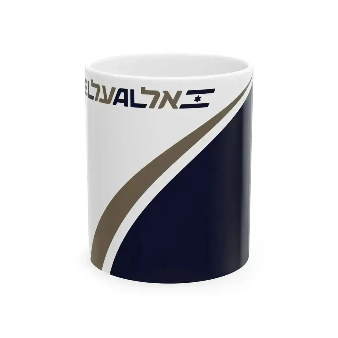 Flag of EL AL (Israel) White Coffee Mug 11oz - Go Mug Yourself